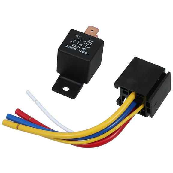 1 Set Cars Relay Harness Automotive Relay with Sockets Heavy Duty  Relay 80A 12V Relay Socket Plugs 5 Wire Automotive Relay for Truck Boat