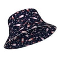 thumbnail image 2 of Naloa Love Wine Reflective Double-Sided Bucket Hat, Sun Hat, Soft and Breathable for Gardening, Beaching, Camping, Hiking, Fishing, 2 of 9