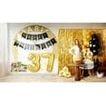 thumbnail image 5 of 37th Birthday Decoration Black and Gold for Boy & Girl, 37th Cake Topper, 37th Party Supplies for Her and Him, 37th Birthday Photo Props, 5 of 5