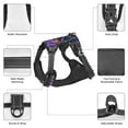 thumbnail image 6 of Haiem Starry Night Iris Field Pattern No-Pull Dog Harness Reflective Front Clip Vest with Handle,Step-in Air Dog Harness,Adjustable 2 Metal Rings 4 Buckles-Small, 6 of 6