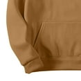 thumbnail image 3 of Fashion Hoodies for Women Solid Color Long Sleeve Drawstring Tops Fall Pullover Sweatshirt with Pockets, 3 of 6