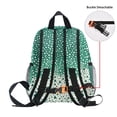 thumbnail image 5 of FORMRS School Backpack with Front Zippered Pocket 12" Student Travel Daypack, Green and White Pattern, 5 of 6