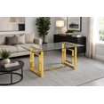 thumbnail image 4 of K-Living Livya Tempered Glass Dining Table with Gold Stainless Steel Base, 4 of 6