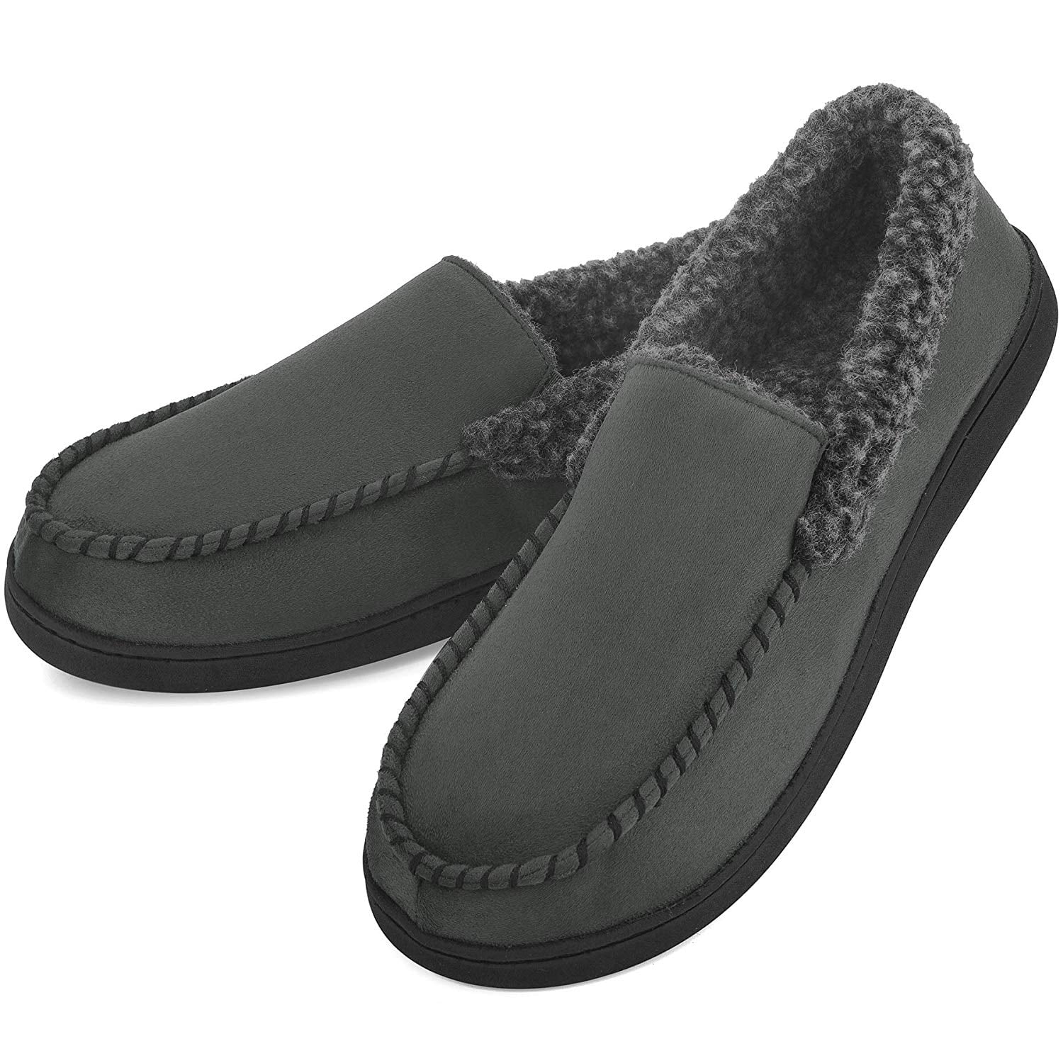 mens fuzzy house shoes