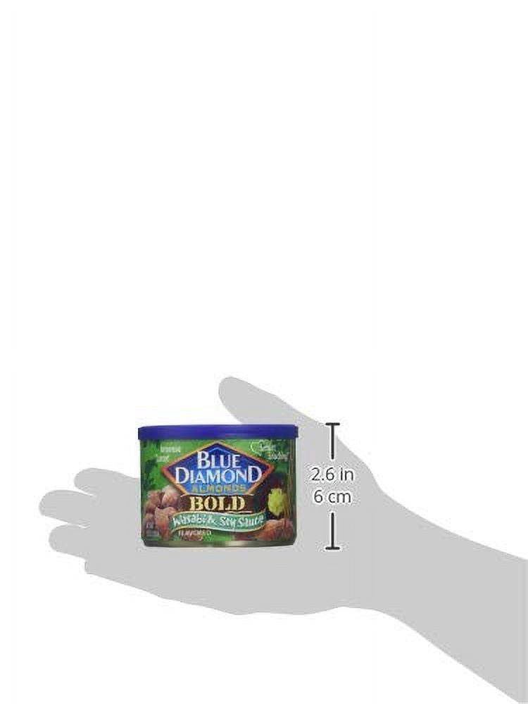 Blue Diamond Bold Wasabi & Soy Sauce Almonds 6 oz (Pack of 12)