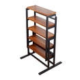 thumbnail image 3 of Medium-Size Rubber Wood Multifunction Convertible Dining Table,Transition Dining Table and Shelf for Home and Kitchen,Free Switch,Space-Saving for Any Need, 3 of 5