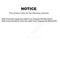 thumbnail image 2 of Transit Auto Front Hub Bearing Assembly Disc Brake Rotors and Semi-Metallic Pads Kit for Car 2005 Chevrolet Impala Monte Carlo From Chassis/VIN #59143076 Non-ABS KBB-104992, 2 of 11
