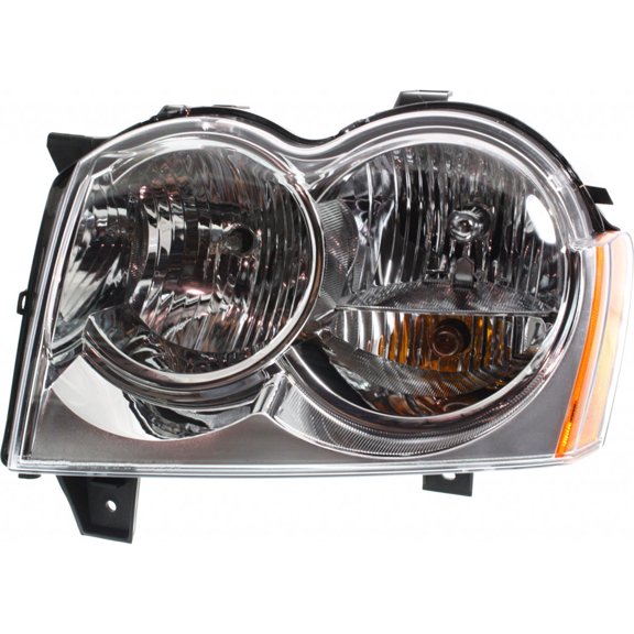 For 2005 2006 2007 Jeep Grand-Cherokee Headlight Assembly Driver Side Replacement for CH2502160