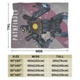 thumbnail image 3 of Apex Legends Pathfinder Bed Blanket Air Conditioner Quilt Ultra Soft Flannel Blanket All Season Fuzzy Blanket Reversible Fluffy Plush Blanket 50"X40", 3 of 8
