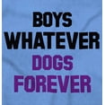 thumbnail image 2 of Boys Whatever Dogs Forever Pet Lover Short Sleeve Women's Graphic Tee Brisco Brands S, 2 of 4