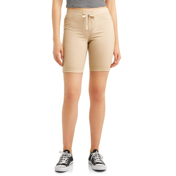 No Boundaries Juniors' No Boundaries PullOn Bermuda Soft Shorts