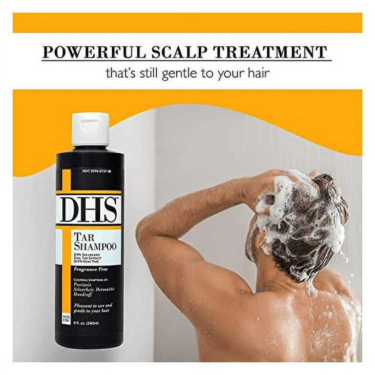 DHS Tar Gel Shampoo Treat Psoriasis & Seborrheic Scented 8 oz