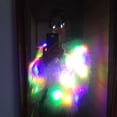 thumbnail image 4 of Abrigo de piel con luces LED para mujer, chaqueta con luces brillantes de arcoíris, disfraz de Rave peludo blanco L JAMW Sencillez, 4 of 5
