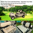 thumbnail image 4 of 10L0L Golf Cart Seat Cover for Yamaha Club Car Precedent-Beige Black（L Size), 4 of 7
