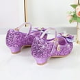 thumbnail image 4 of Girls Dress Shoes Mary Jane Wedding Party Shoes Glitter Bridesmaids Princess Heels (Toddler/Little Kid/Big Kid), 4 of 7