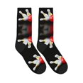 thumbnail image 4 of Women's Men's Bowling Bottle Print Colorful Novelty Pattern Crew Athletic Socks, 4 of 7