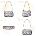 thumbnail image 7 of FORMRS Womens Shoulder Bag with Chain Strap Clutch Purse Cute Tote Handbag, Blue Shimmering Pattern, 7 of 7