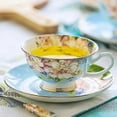 thumbnail image 1 of 220ml, Fine Bone China Vintage Tea Cup Set, Craft Tea Cup With Saucer, Porcelain Coffee Cup, Cafeteira Porcelain Cup And Saucer, 1 of 3