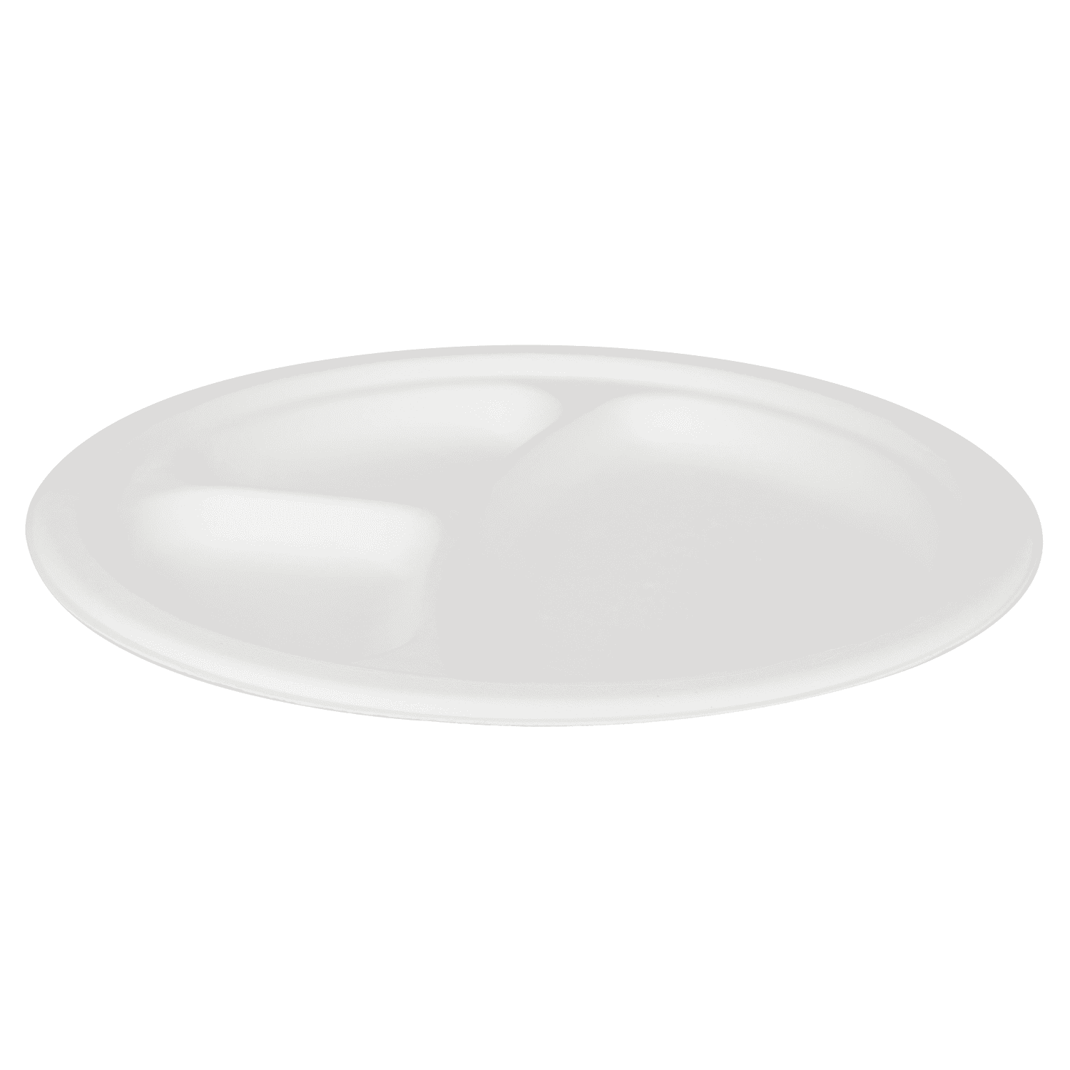 Karat Earth 3 Compartments, 9" Paper Plates, Molded Fiber, 500 Count (10 Pack)