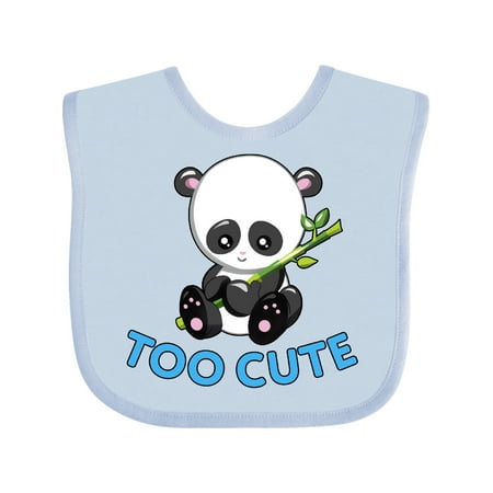 

Inktastic Too Cute Baby Panda with Bamboo Gift Baby Boy or Baby Girl Bib