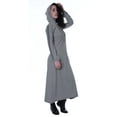 thumbnail image 2 of Moomaya Robe Maxi à Capuche à Manches Longues pour Femmes avec Poches, Décontractée, Longues Robes, 2 of 6