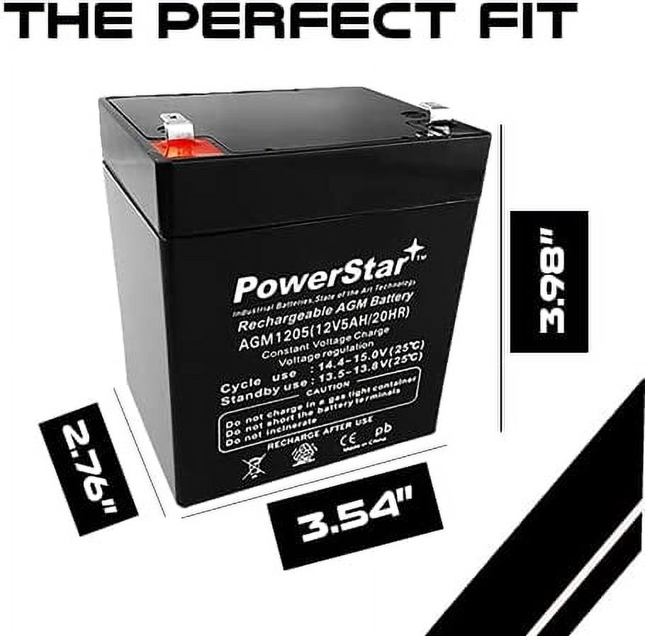 Powerstar Usa 5-12 - 12v 5ah Battery Repl. Ritar Rt Series Rt-1250 F1 