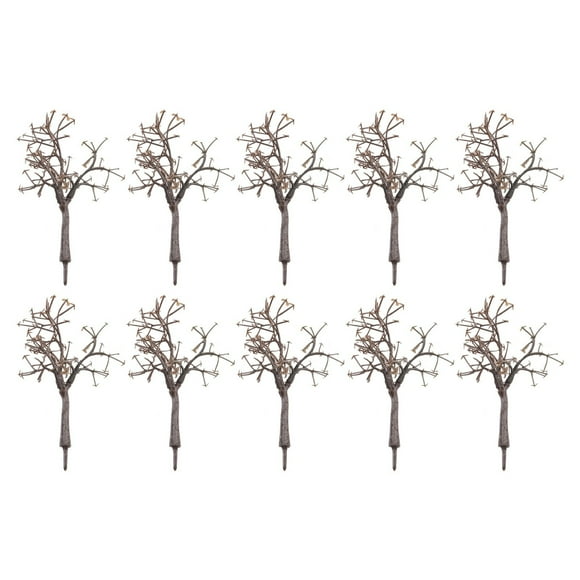10 Pcs 12cm Scenery Landscape Model Bare Tree Trunk Simulation Plant Decoration