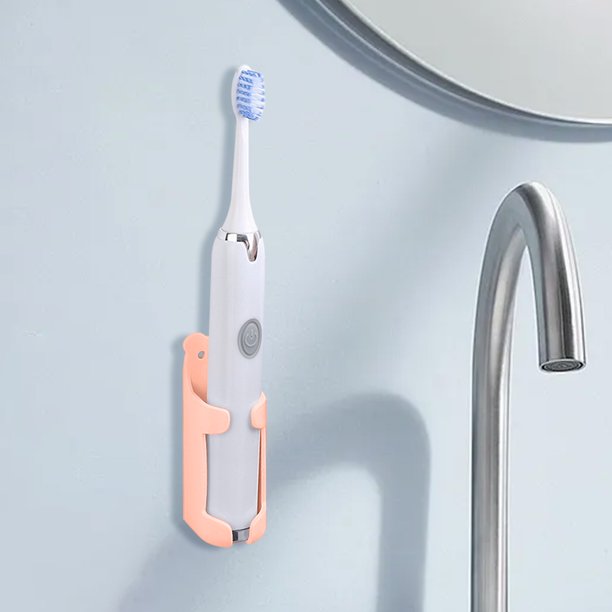 Porte-Brosse à Dents Mural 2PCS - Organisateur Auto-adhésif Salle De Bain Blanc