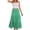 Green, variant on Hrsba Women Solid Color Hollow Lace Skirt High Waist Multi Layer Ruffle Long Skirt with Liner Maxi Skirts for Women