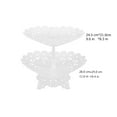 thumbnail image 2 of WRITWAA Heart Shape Dessert Table Stands White Double Layer Rack for Thanksgiving 1 Set, 2 of 8