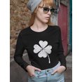 thumbnail image 3 of Tstars Womens Gifts for Irish St Patricks Day Lucky Charm Clover St Patricks Day Beautiful Shirts Gift for Her Irish Shirt Pride Proud Irish Women Long Sleeve Graphic T Shirt, 3 of 4