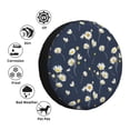 thumbnail image 3 of Bingfone Daisies Flowers Spare Tire Cover Weatherproof Universal Wheel Protectors for RV Camper Travel Trailer SUV Truck-16 inch, 3 of 8