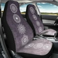 thumbnail image 4 of Yuyamidu Boho Flower Blossom Car Seat Cover 2 PCS Set Universal Car Front Seat Covers for Women Men Automobile Interior Sets, 4 of 6