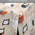 thumbnail image 4 of Owl Print Dog Crate Cover, Sketchy Pattern of Funny Birds Outline Trees and Spots, Easy to Use Pet Kennel Cover Small Dogs Puppies Kittens, 7 Sizes, Pale Peach Multicolor, by Ambesonne, 4 of 6