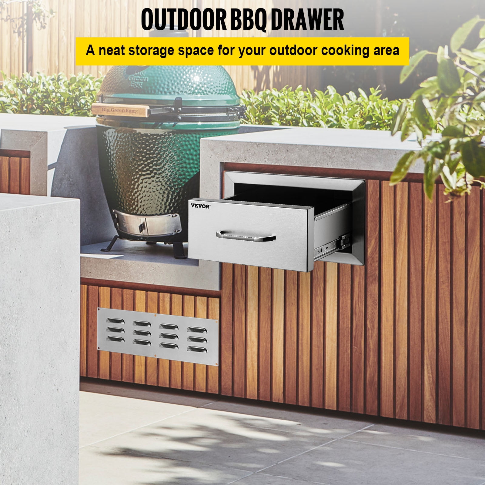 13 Triple Drawer Storage, Outdoor Kitchen Storage