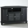 thumbnail image 1 of Crosley Cambridge 48" Corner TV Stand in Black, 1 of 6