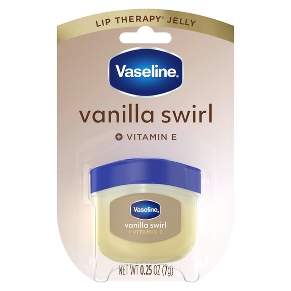 Vaseline Lip Therapy For Dry, Chapped Lips Vanilla Swirl Mini Hydrating Lip Balm, 0.25 oz