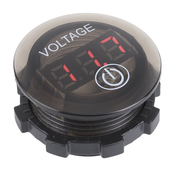 Garosa Universal LED DC Digital Voltmeter Voltage Meter Car Battery Gauge 12-24V W/ Touch Switch Auto Accessories