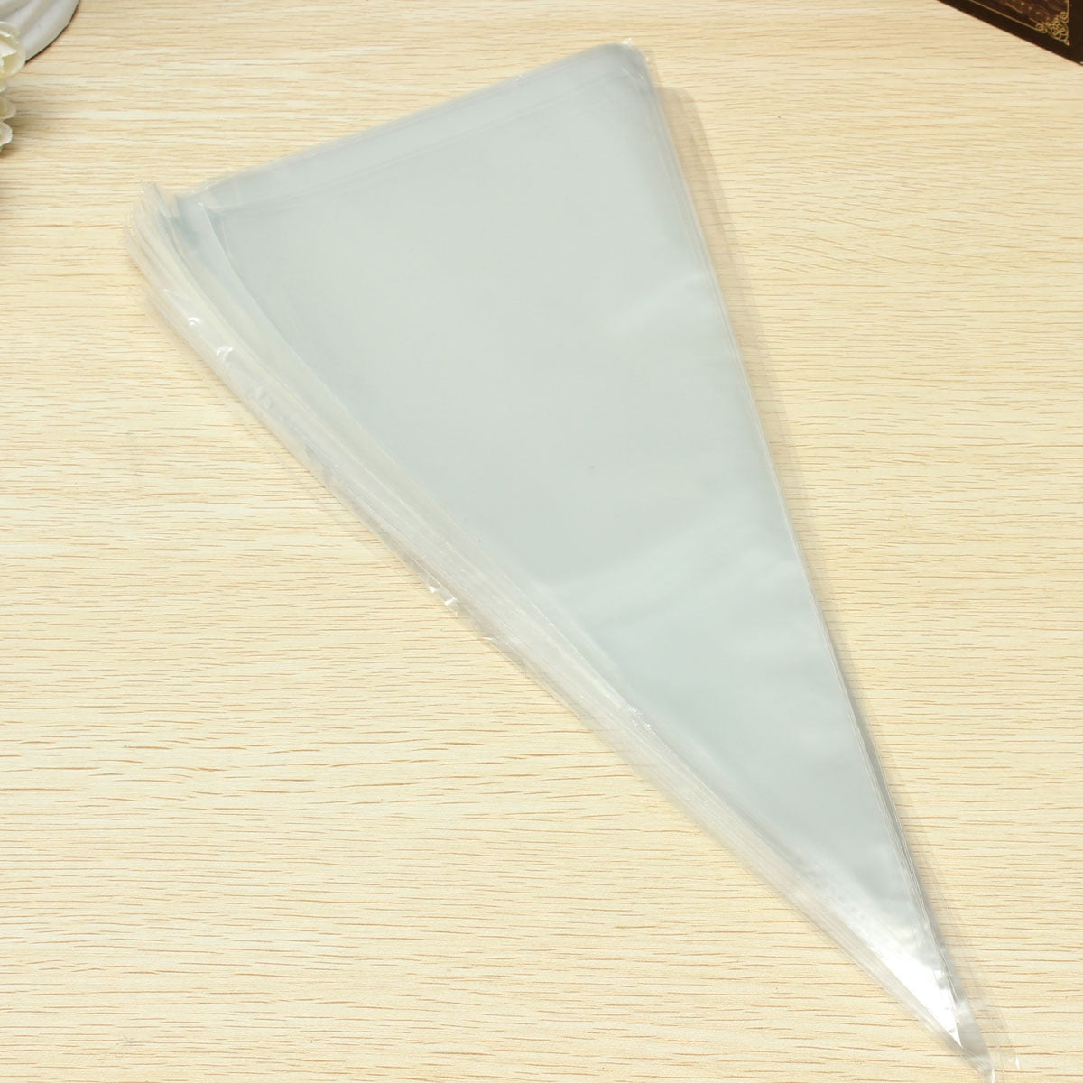 100Pcs Clear Cellophane Cone Cello Sweet Candy Flower Bags Birthday