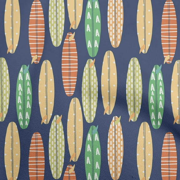 oneOone Cotton Jersey Blue Fabric Kids Floral Sewing Material Print Fabric By The Yard 58 Inch Wide
