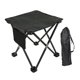thumbnail image 5 of Taburete de camping portátil, plegable, para picnic, multifunción Rayado negro, 5 of 9