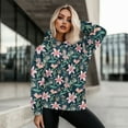 thumbnail image 5 of SCRAWLGOD Flower Oversized Hoodie for Women Pullover Sweatshirts for Women Loose Fit Long Sleeve Woman Fall Hoodies Graphic Soft Sportswear Hoodie Women Yoga Size S, 5 of 7