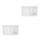 thumbnail image 3 of Monstrate Organizador colgante de bolsa de malla de almacenamiento para refrigerador con blanco hueco Blanco 2piezas Monstrate CBP162700, 3 of 5