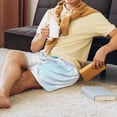 thumbnail image 2 of Daiia Cute Elephant Mens Woven Stretch Pajama Short,Short Pajama Pants-X-Large, 2 of 7