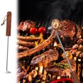thumbnail image 4 of Stainless Steel BBQ Meat Hook | Grill & Barbecue Tool for Steaks, Burgers, Sausages | Heavy-Duty Food-Grade Hook for Outdoor Cooking | Easy-Flip Design & Comfortable Grip | Includes 1 Meat Turner, 4 of 5