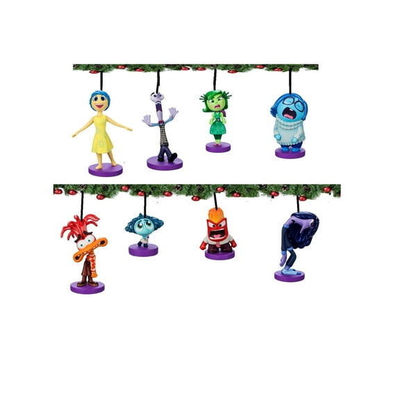 Inside Out 2 Character Figure Ornament Set, 8 Pieces
