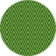 thumbnail image 1 of Ahgly Company Machine Washable Indoor Round Transitional Deep Emerald Green Area Rugs, 6' Round, 1 of 7