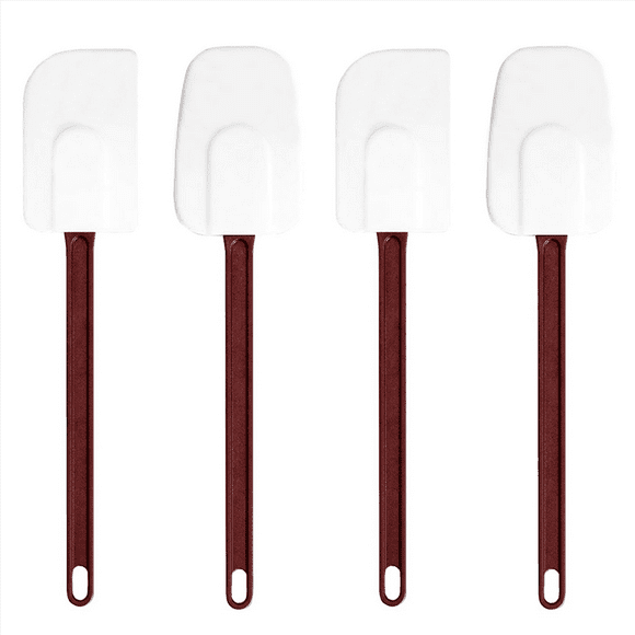 4X Heavy Duty Spatula and Spoonula High Heat Silicone Spatula Large Rubber Spatulas for Kitchen Use Commercial Spatula