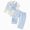 Blue, variant on YIWULA Boys Formal Vest Suit Babys First Birthday Gentlemans Bow Tie Overalls Suit Piano Performance Outfit(6-9 Months,AG)