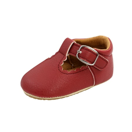 

RUICUW Prewalker Walking Soft Shoes& Girls Flat Boys Non-Slip Headband Sole Rubber Baby Baby Shoes 18 Months